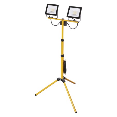 LED REFLEKTOR HOBBY SLIM 2× 30W 4800LM + TROJNOŽKA