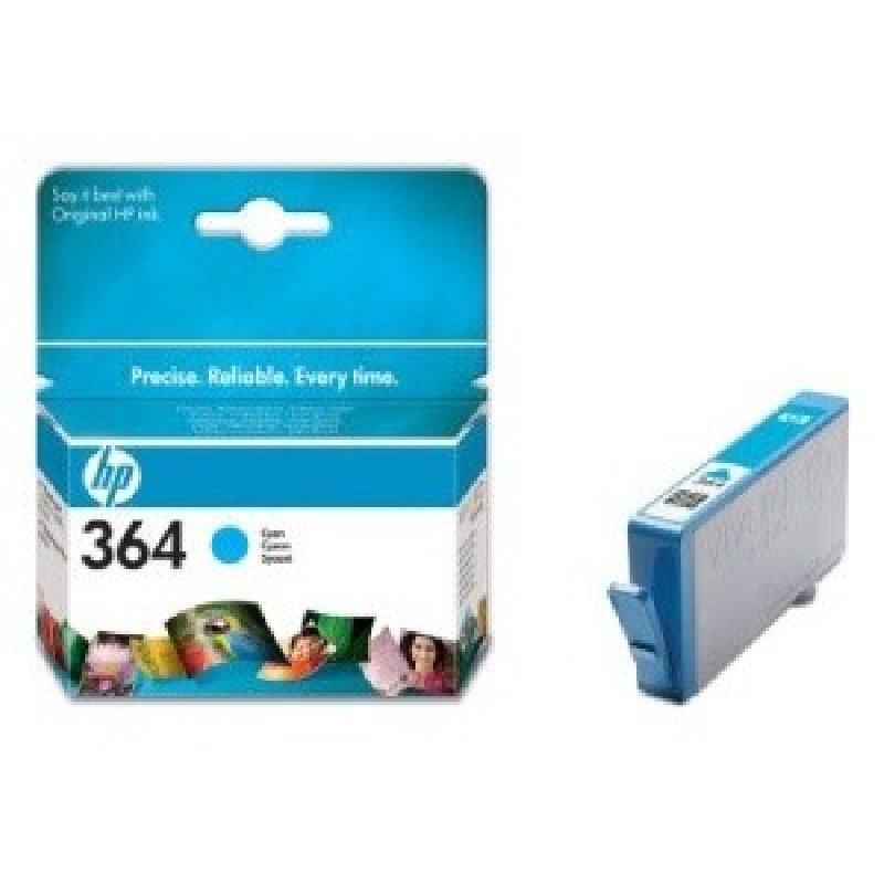 HP 364 Cyan Ink Cart, 3 ml, CB318EE (300 pages)