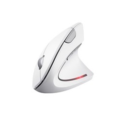 TRUST vertikální myš Verto bezdrátová ergonomická myš, USB, bílá