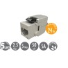 Solarix MULTIPACK 24 ks - keystone CAT5E STP RJ45 samořezný