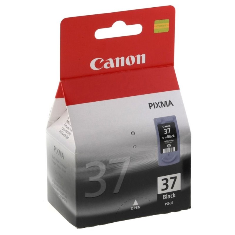 Canon CARTRIDGE PG-37 BK černý pro MP140, MP190, MP210, MP220, iP1800, iP1900, iP2500, iP2600 (220 str.)
