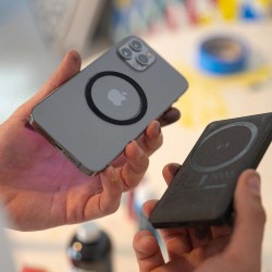 Mophie Snap adaptér (2x magnetický kruh) - černý
