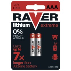 Lithiová baterie RAVER 2x AAA