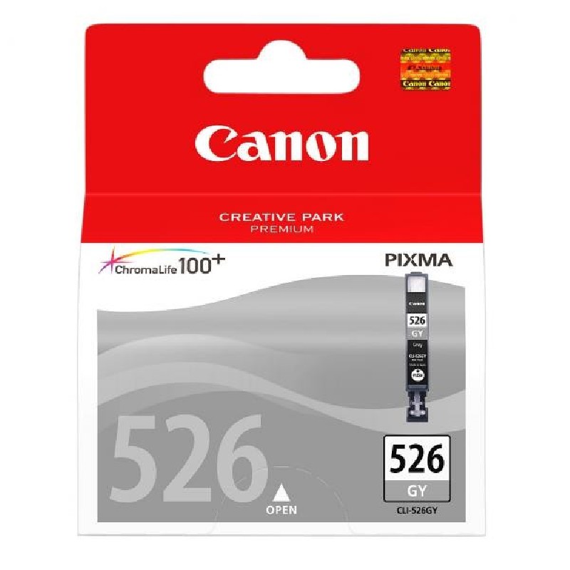 Canon CARTRIDGE CLI-526GY šedá pro Pixma iP4850, MG5250, MG5350, MG6150, MG8150 (340 str.)