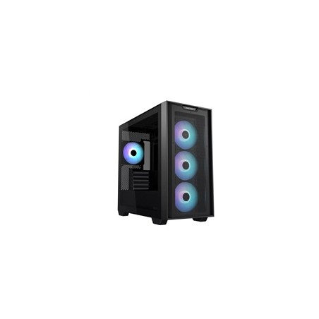 ASUS case A21 PLUS, Mini Tower, průhledná bočnice, 4x 120mm ARGB Fan, černá