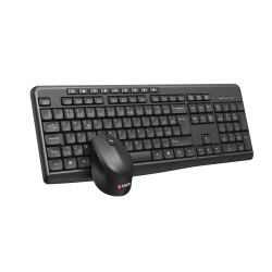 C-TECH klávesnice s myší WLKMC-04, Bezdrátový set 2.4GHz, CZ, Černá