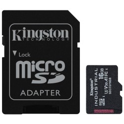 Kingston MicroSDHC karta 16GB Industrial C10 A1 pSLC Card + SD Adapter