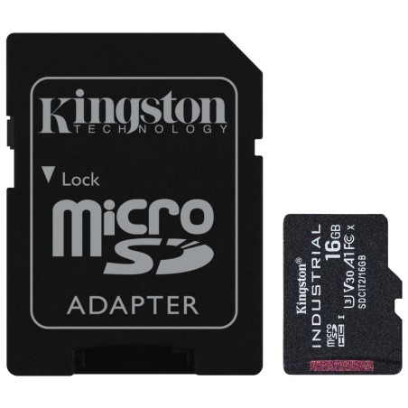 Kingston MicroSDHC karta 16GB Industrial C10 A1 pSLC Card + SD Adapter
