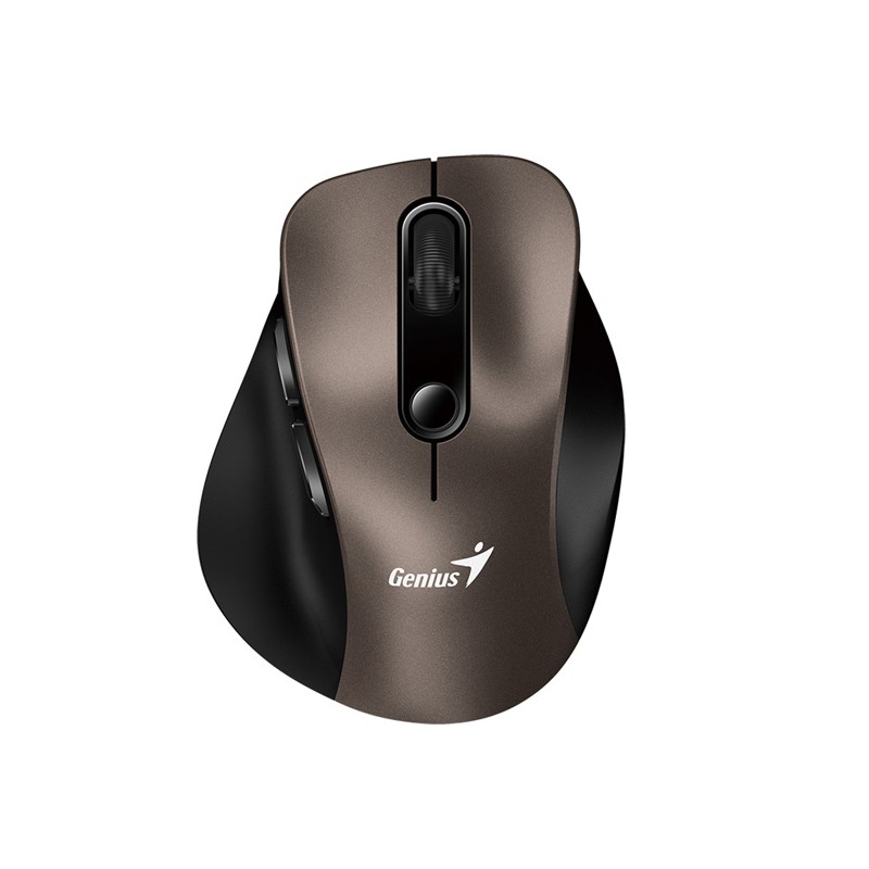 Genius Ergo 9000S/Ergonomická/Optická/Pro praváky/2 400 DPI/USB+BT/Champagne Titanium