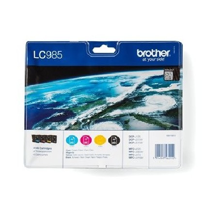 LC-985 VALBP (inkoust multipack-černá+tři barvy)