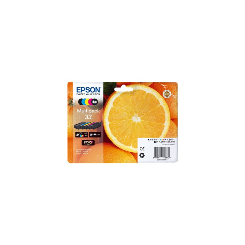 EPSON ink Multipack "Pomeranč" 5-colours 33 Claria Premium Ink