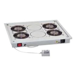 TRITON Ventilační jednotka horní (spodní), 4 ventilátory-230V/60W, termostat, šedá