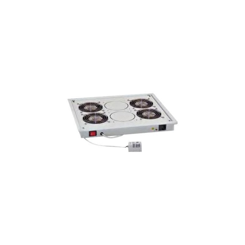 TRITON Ventilační jednotka horní (spodní), 4 ventilátory-230V/60W, termostat, šedá
