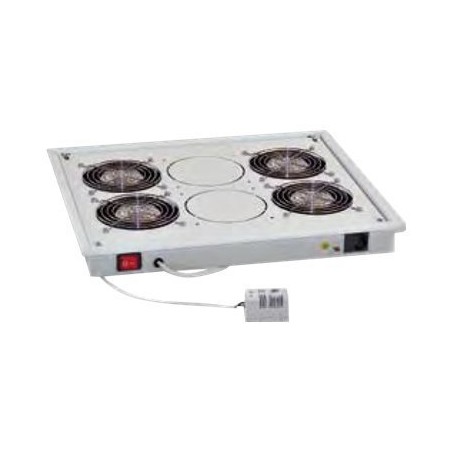 TRITON Ventilační jednotka horní (spodní), 4 ventilátory-230V/60W, termostat, šedá