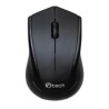 C-TECH myš WLM-07, bezdrátová, 1200DPI, 3 tlačítka, USB nano receiver, černá