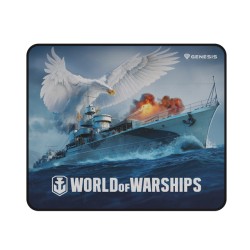 Herní podložka pod myš Genesis CARBON 500 WORLD of WARSHIPS, M 30x25cm