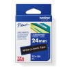 BROTHER TZE355 - kazeta TZ šířky 24mm, laminovaná TZE-355, černá/bílé písmo