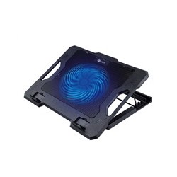 C-TECH chladící podložka pod NTB CLP-S100, Až 17", 1x 140mm, 2x USB, modré podsvícení