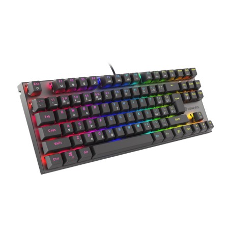 Genesis herní mechanická klávesnice THOR 303/TKL/RGB/Outemu Red/Drátová USB/CZ-SK layout/Černá