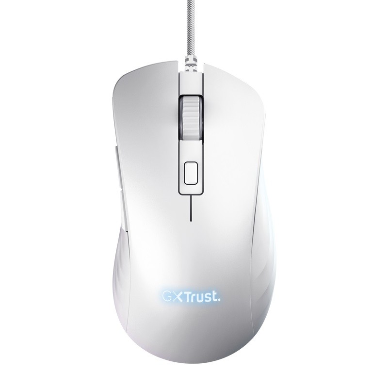 TRUST herní myš GXT 924W YBAR+ Gaming Mouse, optická, USB, bílá