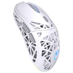 Endorfy Herní myš LIV Plus Wireless Onyx White, Bezdrátová, ARGB, bílá