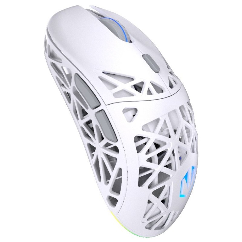Endorfy Herní myš LIV Plus Wireless Onyx White, Bezdrátová, ARGB, bílá