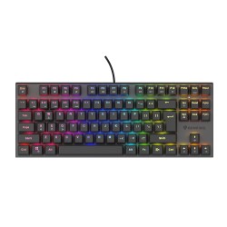 Genesis herní mechanická klávesnice THOR 303/TKL/RGB/Outemu Peach Silent/Drátová USB/US layout/Černá
