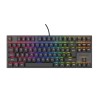Genesis herní mechanická klávesnice THOR 303/TKL/RGB/Outemu Peach Silent/Drátová USB/US layout/Černá