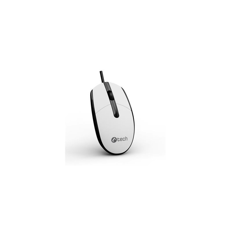 C-TECH Myš WM-10, černo/bílá, USB