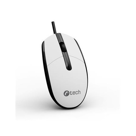 C-TECH Myš WM-10, černo/bílá, USB