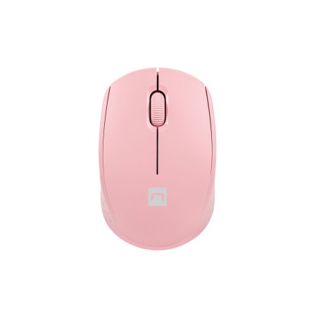 Myš Natec STORK/Kancelářská/Optická/1 600 DPI/Bezdrátová USB/Růžová