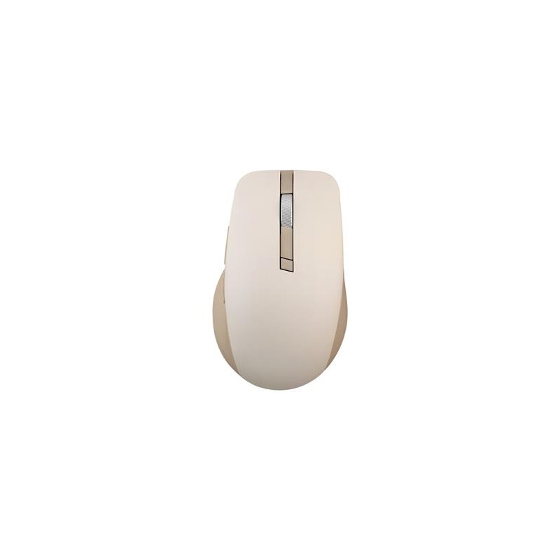 ASUS SmartO Mouse MD200 Silent Plus/Kancelářská/Optická/Pro praváky/4 200 DPI/USB+BT/Béžová