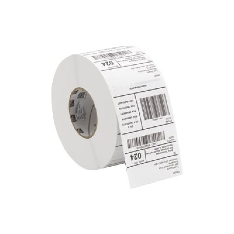 Zebra Label, PVC, 101.6X76.2MM Thermal Transfer, 8000T 7 Year Vinyl, Permanent Adhesive, 76.2MM Core, Sample