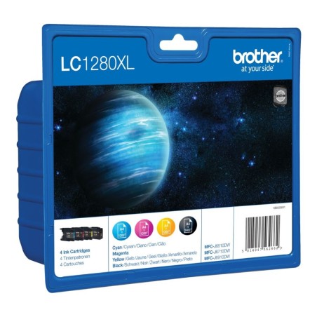 LC-1280XLVALBP (inkoust multipack-černá+tři barvy)