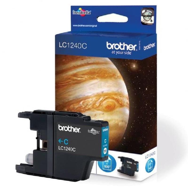 BROTHER INK LC-1240BK, černý inkoust (až 600 stran)