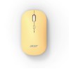 ACER Myš Wireless Mouse AMR130 Yellow - Dual mode 2.4GHz + BT 5.2, 4 tlačítka, 800/1200/1600 dpi, USB Polling rate 125Hz