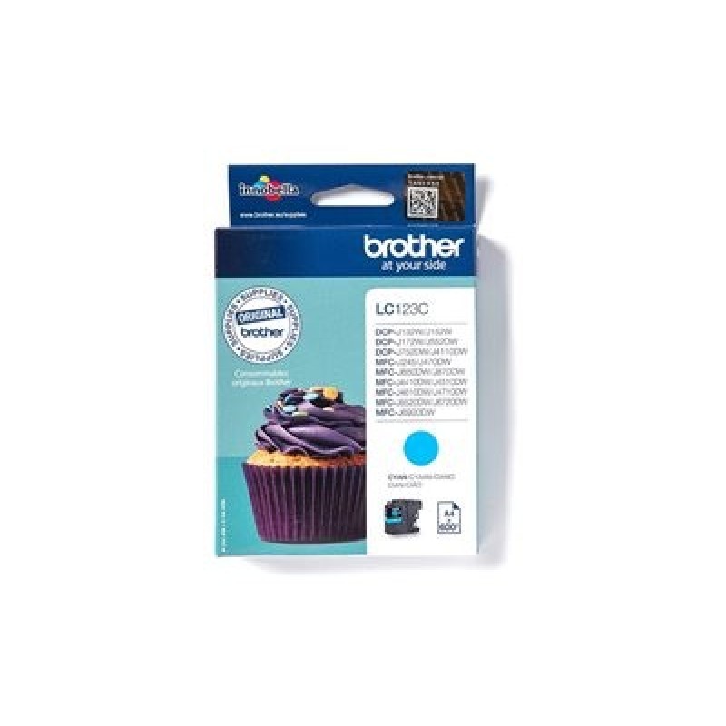 BROTHER INK LC-123C cyan cca 600