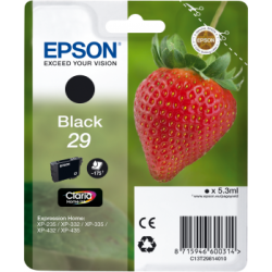 EPSON ink čer Singlepack "Jahoda" Black 29 Claria Home Ink