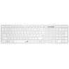 Genius Klávesnice Slimstar 126, Drátová USB, CZ+SK layout, Copilot klávesa, Bílá