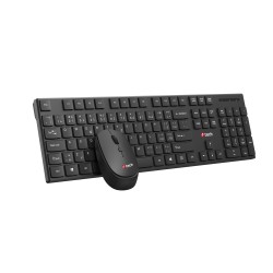 C-TECH klávesnice s myší WLKMC-03, Bezdrátový set 2.4GHz, CZ, Černá