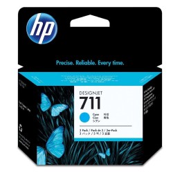 HP 711 Cyan DJ Ink Cart, 29 ml, 3-pack, CZ134A