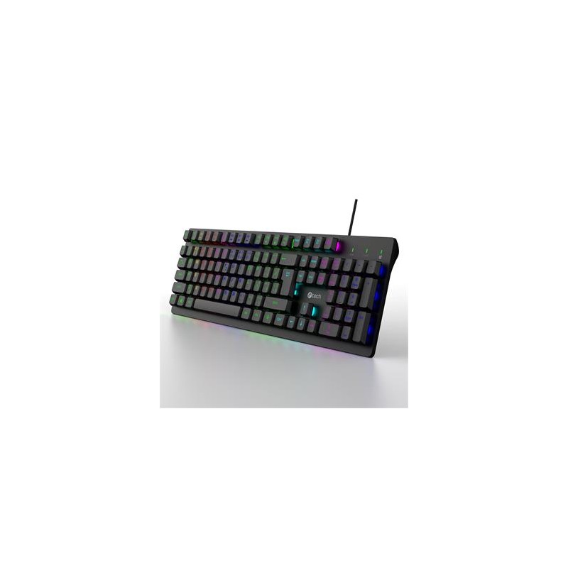 C-TECH Klávesnice Riven, Drátová USB, černá