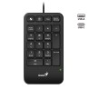 GENIUS Numerická klávesnice NumPad 125, Drátová USB-C, černá