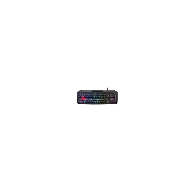 ACER Nitro Gaming Keyboard 100, Membrane Switch, 26 Anti-ghosting kláves, životnost 3 mil. stisků, 7 zón RGB podsvíc