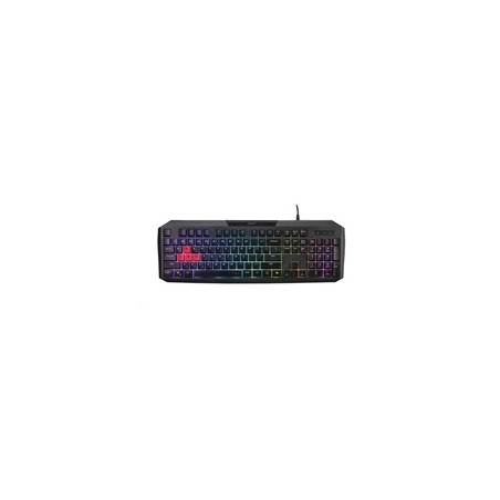 ACER Nitro Gaming Keyboard 100, Membrane Switch, 26 Anti-ghosting kláves, životnost 3 mil. stisků, 7 zón RGB podsvíc