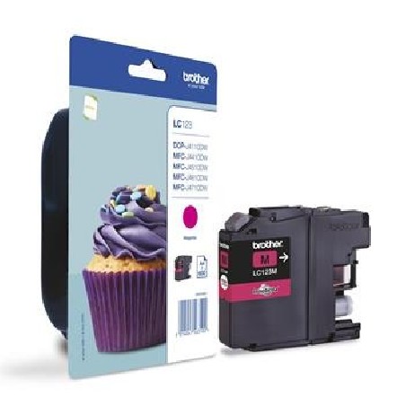BROTHER INK LC-123M magenta cca 600