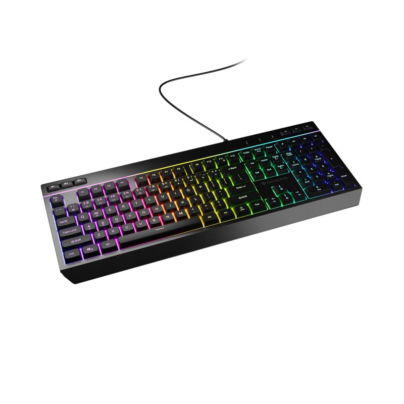 Herní klávesnice Genesis RHOD 530/RGB/Drátové USB-A/US/Černá