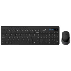 GENIUS set klávesnice + myš SlimStar 8230, Bezdrátový set, CZ+SK, černá