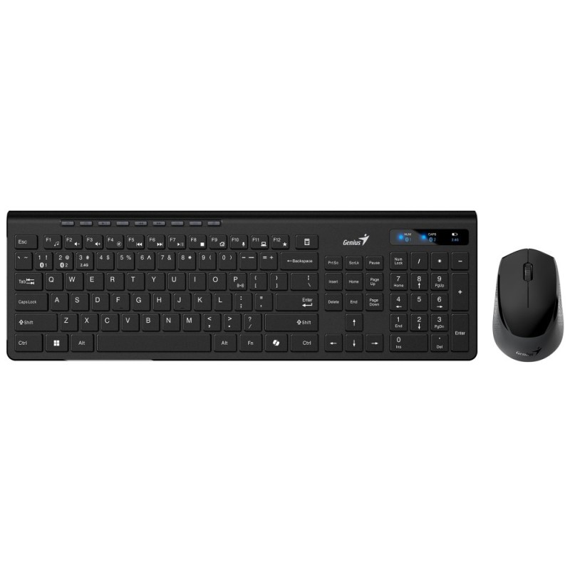 GENIUS set klávesnice + myš SlimStar 8230, Bezdrátový set, CZ+SK, černá