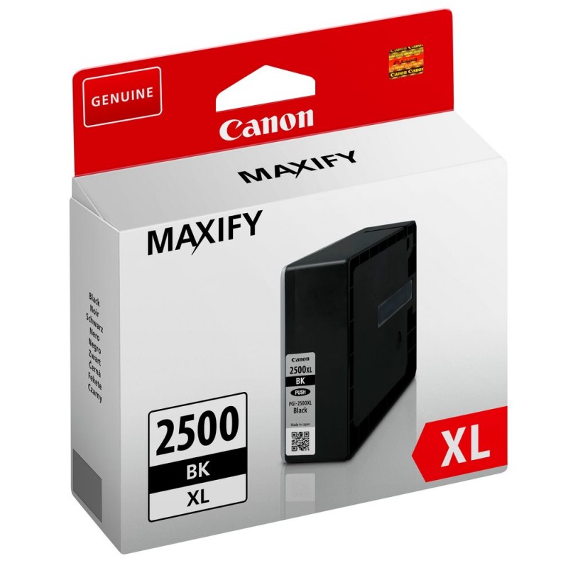 Canon CARTRIDGE PGI-2500XL BK černá pro Maxify iB4050, iB4150, MB5050, MB5150, MB5155, MB5350, MB5450,MB5455 (2500 str.)